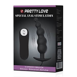 Trứng rung Massage hậu môn cao cấp hột me đen khúc Pretty Love Special Anal Stimulation - 12 chế độ-  Giao hàng kín đáo