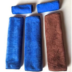 Bộ 3 Khăn lau xe hơi, ô tô, xe máy đa lông cừu năng siêu thấm, siêu mềm 30x70cm ( tặng kèm 2 khăn 25x25 CM )
