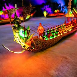 Vé Miniature Thai Royal Barge Pattaya