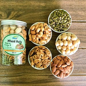 MIX 5 HẠT DINH DƯỠNG NUNUTS MÃ NN3 HŨ 500G