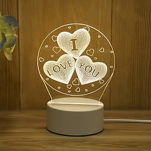 Đèn ngủ LED 3D trang trí - quà tặng độc đáo