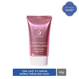 Bộ sản phẩm Senka đánh thức làn da trắng hồng (CC Serum Senka 40g + Senka White Beauty Lotion I 200ml + Senka White Beauty Glow Gel Cream 50g)