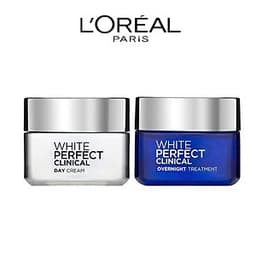 Bộ Kem Dưỡng Da Ngày Và Đêm L'Oreal Paris White Perfect Clinical 50ml