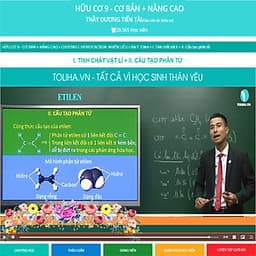 Khóa học HỮU CƠ 9 - CƠ BẢN + NÂNG CAO thầy Dương Tiến Tài - 03 tháng