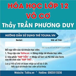 Học Online VẬT LÝ LỚP 12 - Thầy PHẠM VĂN THỌ - Toliha.vn - khóa 9 Tháng