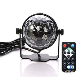 Đèn nháy theo nhạc led cầu hiệu ứng 7 màu siêu đẹp, đèn bay phòng cao cấp cho phòng karaoke phòng ngủ có remote điều khiển từ xa tiện lợi, đèn nháy theo nhạc cảm biến âm thanh nháy theo giai điệu nhac