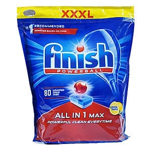 Túi 80 viên rửa chén Finish All In 1 Max Dishwasher Tablets PTT025451