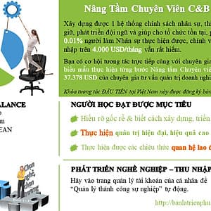 Nâng tầm chuyên viên C&B 1.000 USD/tháng
