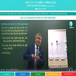 Khóa học VẬT LÝ 9 - CƠ BẢN + NÂNG CAO thầy Hữu Tình- 06 tháng