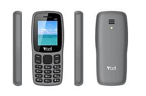 Điện thoại di động GSM Vtel A2 (Màu xám khói) – Hàng chính hãng