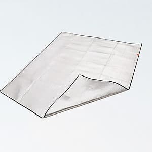 Tấm Trải Lều Cách Nhiệt Chống Nước kiêm chiếu trải du lịch, chiếu văn phòng (150 x 200 cm hai mặt tráng nhôm) B1316