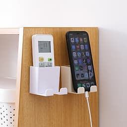 Combo 2 Kệ Để Remote, Sạc Điện Thoại Dán Tường Không Cần Khoan Tiện Lợi - Màu Ngẫu nhiên