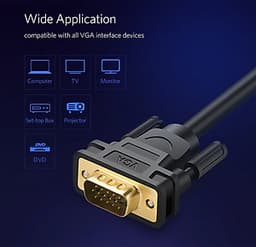 Cáp Vga Dài 1M Ugreen 11673 - Hàng Chính Hãng