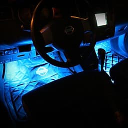 Bộ 4 Đèn Led Gầm Ghế Trang Trí Nội Thất Ô Tô Màu Xanh Dương