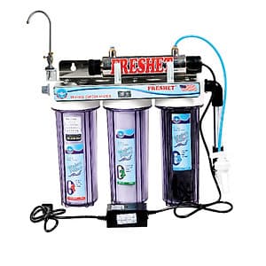 Máy lọc nước gia đình Hàn Quốc FRESHET chính hãng FR-103UV dùng tia cực tím diệt khuẩn ,nấm, ấu trùng,trứng sán , các mầm móng gây bệnh 
