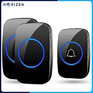  Chuông cửa không dây thông minh Horizen 1 nút bấm 2 chuông báo, chống nước khoảng cách sử dụng trong 300M - Horizen CH-02