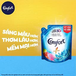Combo 2 Nước Xả Vải Comfort Một Lần Xả Hương Ban Mai Túi 2.6L