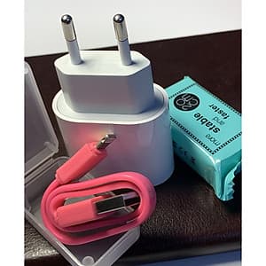 Cốc Sạc/Adapter nhanh PD3.0 18W chân tròn Dùng cho Iphone 11 Pro, 11Promax, 12Pro ( tặng cáp Lightning 20cm màu ngẫu nhiên)