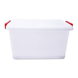Thùng vuông 30 lít - có bánh xe Duy Tân 750 (52 x 32 x 27.5 cm) giao quai màu ngẫu nhiên thùng đựng thực phẩm đồ đa năng
