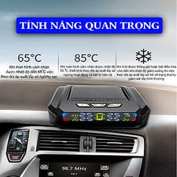 Cảm Biến Áp Suất Lốp Ô Tô Van Ngoài CAR365TMS38 Chính Hãng - Màn Hình Màu Thế Hệ Mới