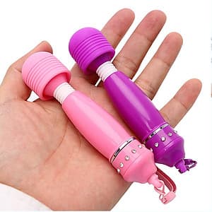 Chày rung tình yêu có móc khóa massage mini Magic Help - Pin tiểu - rung lắc mạnh 
