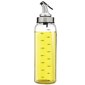 Chai dầu, Lọ, Bình đựng dầu ăn thủy tinh 500ml hình Bình Sữa Oil Can đựng dầu ăn, giấm, nước tương, nước mắm, gia vị, miệng vòi nhỏ giọt - 212