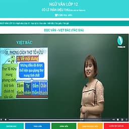 Khóa học NGỮ VĂN LỚP 12 cô Diệu Thu - 06 tháng