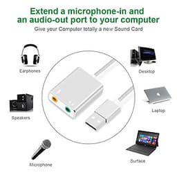 Usb Sound Card 7.1CH Âm Thanh 3D AZONE