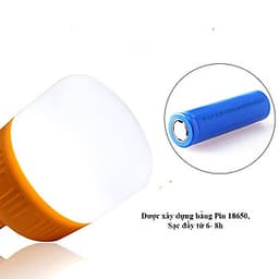 Bóng đèn Led sạc tích điện 100w  có móc treo không cần dây điện - Đèn sạc không dây 