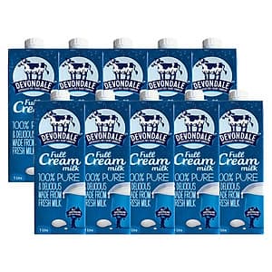 Thùng 10 Hộp Sữa Nguyên Kem Devondale Fullcream (1L/Hộp)