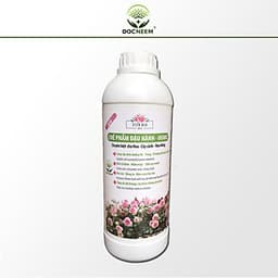 Phân bón hữu cơ đậu tương, đậu nành trứng chuối humic DOCNEEM kích mầm, chồi, hoa chuẩn form trên hoa hồng, cây cảnh, chai 1 lít