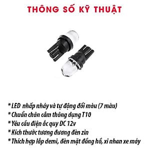 Cặp Đèn Led Xi Nhan 7 Màu Nhấp Nháy - DXN7M