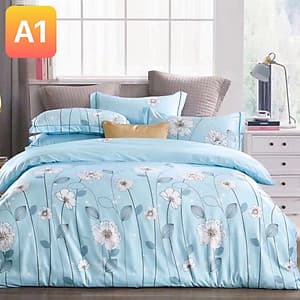 Bộ drap gối Tencel vải  Hàn Quốc , đỉnh cao mát , mềm mại { drap và 3 áo gối}
