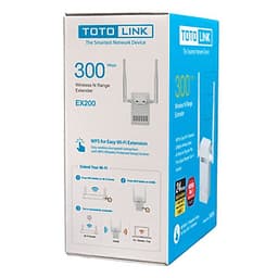 Bộ Kích Sóng Wifi 300Mbps Totolink EX200 - Bộ Mở Rộng Sóng Wifi (Tặng kèm bộ vệ sinh máy tính, điện thoai) - Hàng Chính Hãng