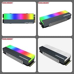 Tản Nhiệt  Led RGB Coolmoon CM-M73S cho ổ cứng SSD M2 2280 - hàngnhập khẩu