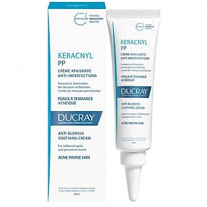 Kem dưỡng giảm viêm mụn Keracnyl PP Anti-Blemish Soothing Cream Ducray  30ml