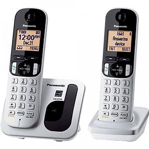 Điện thoại không dây Panasonic KX-TGC212 - Hàng Chính Hãng