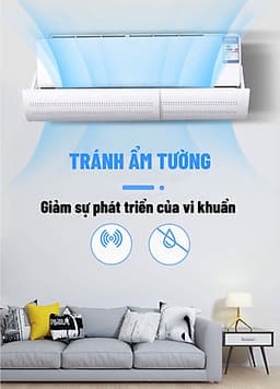 Tấm Chắn Gió Điều Hòa - Tản Nhiệt Máy Lạnh - Thiết Kế Lỗ Nhỏ Tránh Gió Trực Tiếp Từ Điều Hòa - Xoay 180 độ - Chăm Sóc Sức Khỏe Gia Đình, nhựa pvc thân thiện môi trường