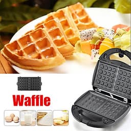 Máy làm bánh 3 trong 1 Sandwich - Waffle - Panini có vỉ nướng BBQ Máy làm bữa sáng 220V