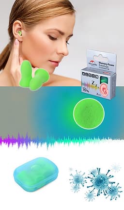 Combo 4 Chiếc Nút Bịt Tai Siêu Chống Ồn, Êm Tai, Kháng Khuẩn, Giá Rẻ, Giảm Ngáy Ngủ Hiệu Quả NatureHike NH16T012-R