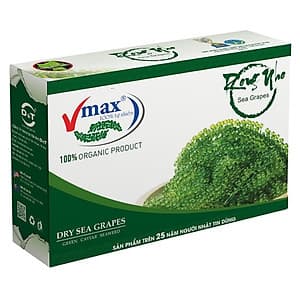 Rong nho khô cao cấp VMAX - Hộp 220g (10 gói) 