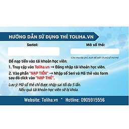 Học Online Hóa Học - Hữu Cơ lớp 12 thầy Dương Tiến Tài khóa 9 tháng