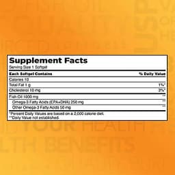 Thực phẩm bảo vệ sức khỏe Viên dầu cá Kirkland Signature Fish Oil 1000mg từ Mỹ, bổ sung Omega-3, DHA và EPA - 400 Viên
