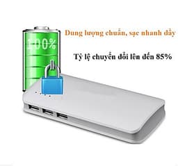 Sạc Dự phòng 10,000 Mah 2.1A Nhanh Đầy 3 Cổng
