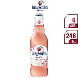 Thùng 24 Chai Bia Hoegaarden Rosée (248ml x 24 Chai)