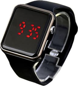 Đồng Hồ Đeo Tay Unisex Dây Da Điện Tử