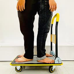 Xe đẩy hàng 4 bánh SUMIKA T150 - Khung thép, tay cầm gấp mở tiện lợi, tải trọng 150kg