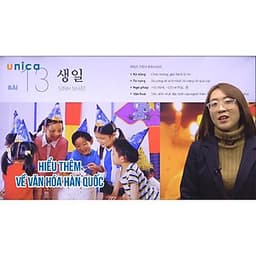  Khóa học NGOẠI NGỮ- Chinh phục tiếng Hàn sơ cấp 1: Chuẩn phát âm, chắc ngữ pháp -[UNICA.VN