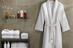 Áo choàng tắm Kimono dệt 100% cotton, áo choàng tắm khách sạn, Spa, Homestay