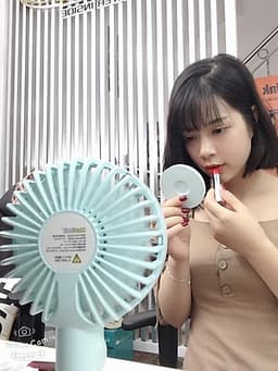 Quạt cầm tay Pisen Meatball TP-F01GXZ (2000mAH, Gương ) Ping _hàng chính hãng